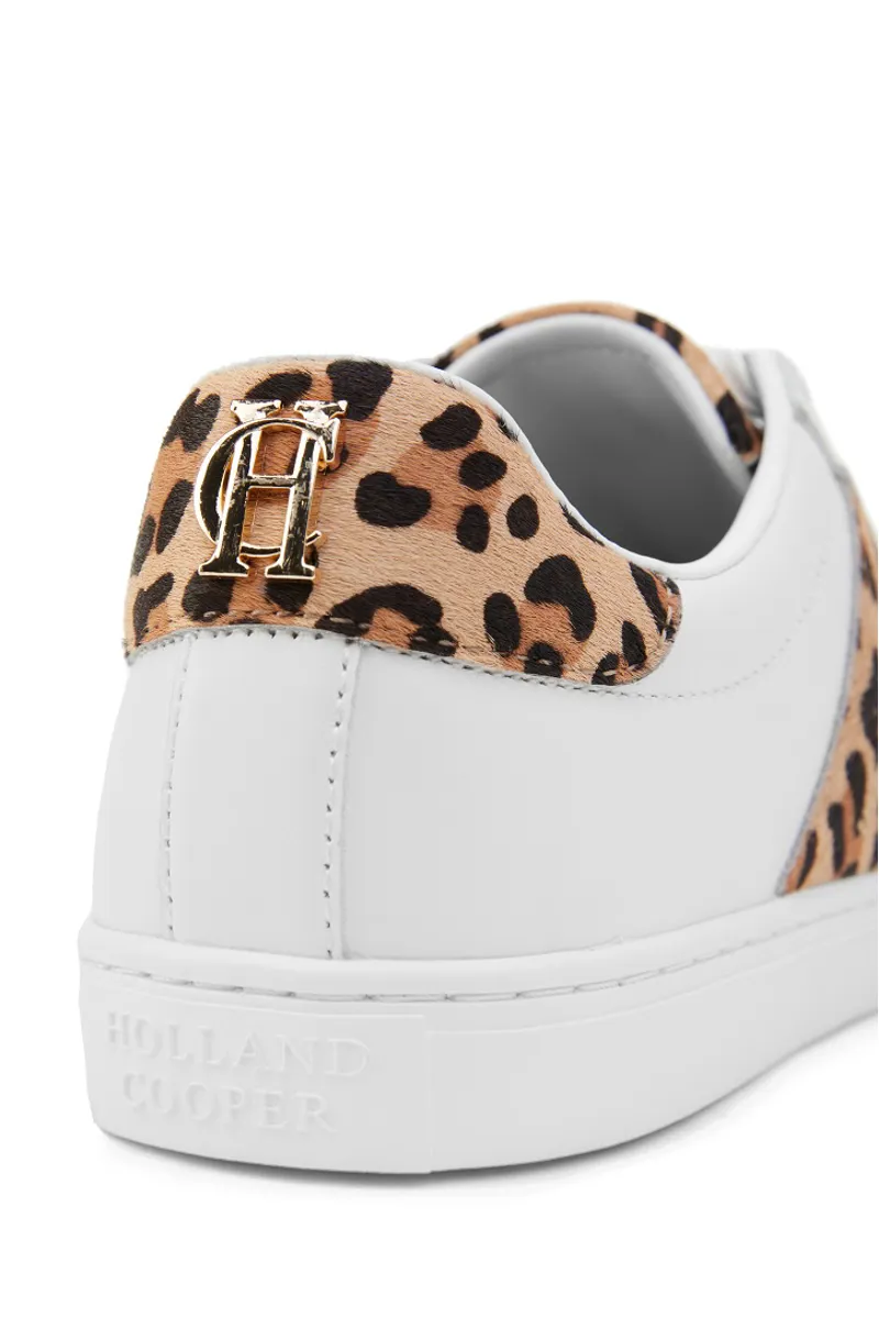 Holland Cooper Knightsbridge Court Trainer Ladies in Leopard-4